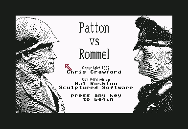 Patton vs Rommel screenshot 2 for Commodore 64